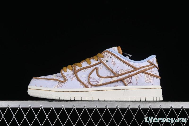 Nike SB Dunk Low Premium "Pastoral Print" Skateboarding Shoes - FN5880-001