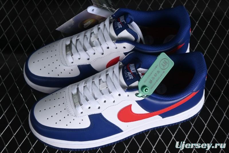 Nike Air Force 1 '07 Low White Blue Red Casual Shoes - CZ9164-100
