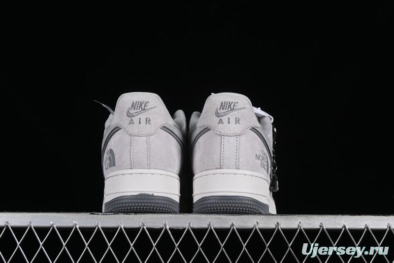 Nike Air Force 1 '07 Low The North Face CDG Collaboration - Light Grey Pigskin Low-Top Casual Sneakers - HD1968-016