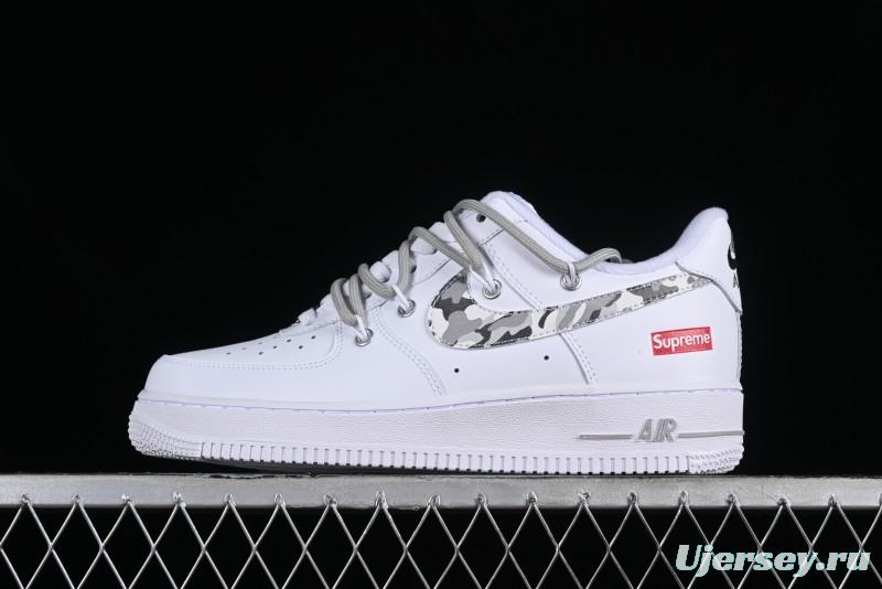 Nike Supreme x Air Force 1'07 Low "Box Logo" Camouflage Print Casual Sneakers - UP1658-595