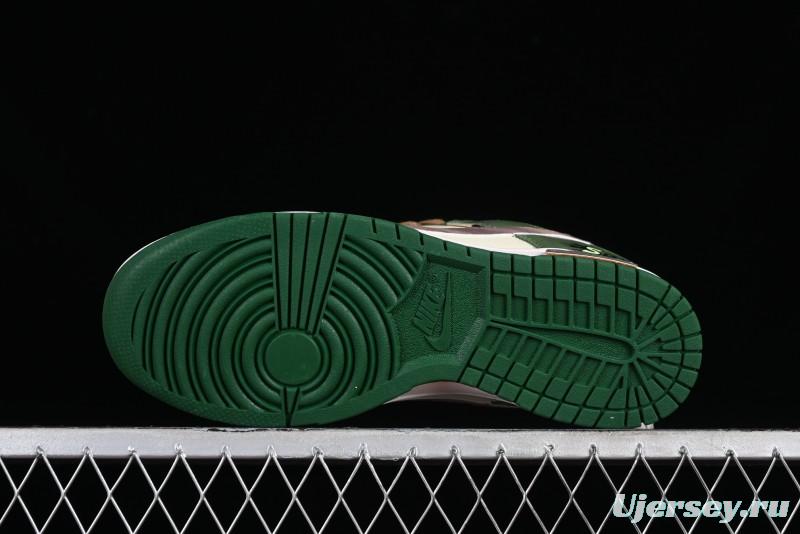 Nike Dunk Low Panda Prank Street Racing Lightyear Distressed SB Strap Low-Top Casual Sneakers - DD1391-300