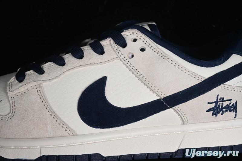 Stussy x Nike SB Dunk Low Collaboration Anniversary Edition Premium Customized Low-Top Casual Skate Shoes - DQ1098-339