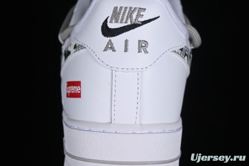 Nike Supreme x Air Force 1'07 Low "Box Logo" Camouflage Print Casual Sneakers - UP1658-595
