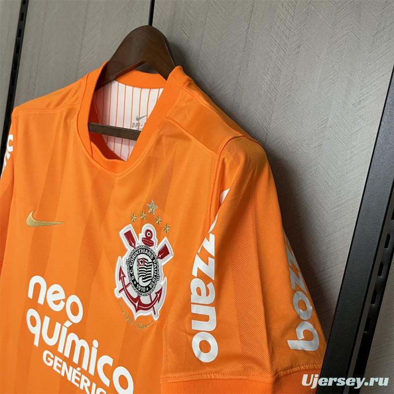 2010 Retro Corinthians Goalkeeper Orange Jersey