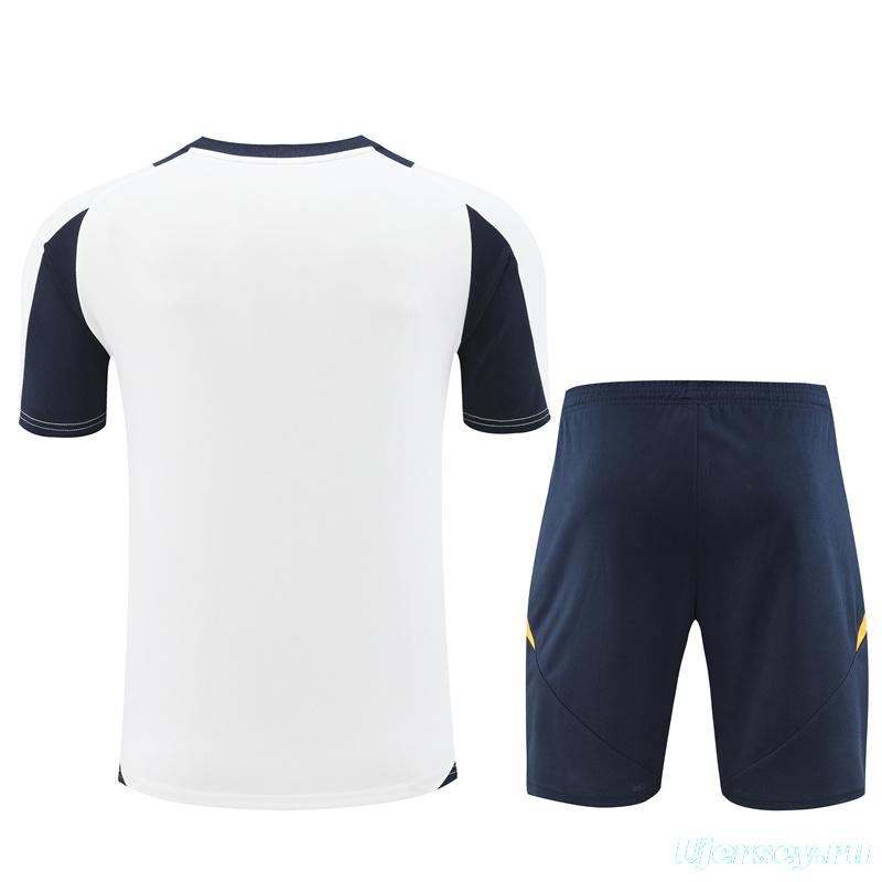 24/25 Real Madrid White Short Sleeve Jersey+Shorts