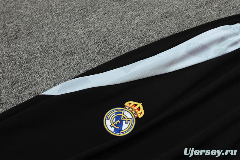 24/25 Real Madrid White Special Half Zipper Jacket+Long Pants