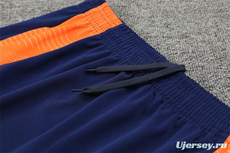 24/25 Juventus Orange Half Zipper Jacket+Long Pants