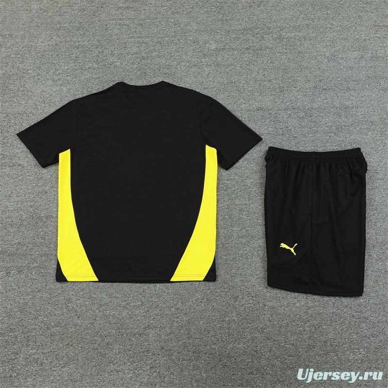 24/25 Borussia Dortmund Black Short Sleeve Jersey+Shorts