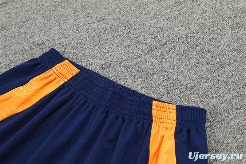 24/25 Juventus Orange/Navy Short Sleeve Jersey+Shorts