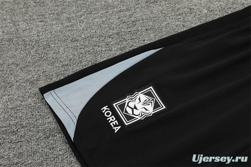 2024 South Korea Grey Short Sleeve Jersey+Shorts