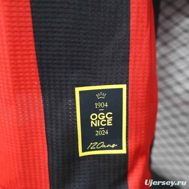 24/25 Player Version OGC Nice Home Jersey