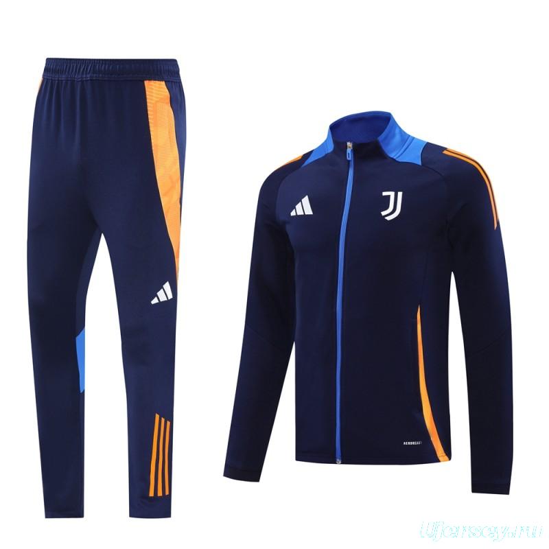 24/25 Juventus Blue Full Zipper Jacket +Long Pants