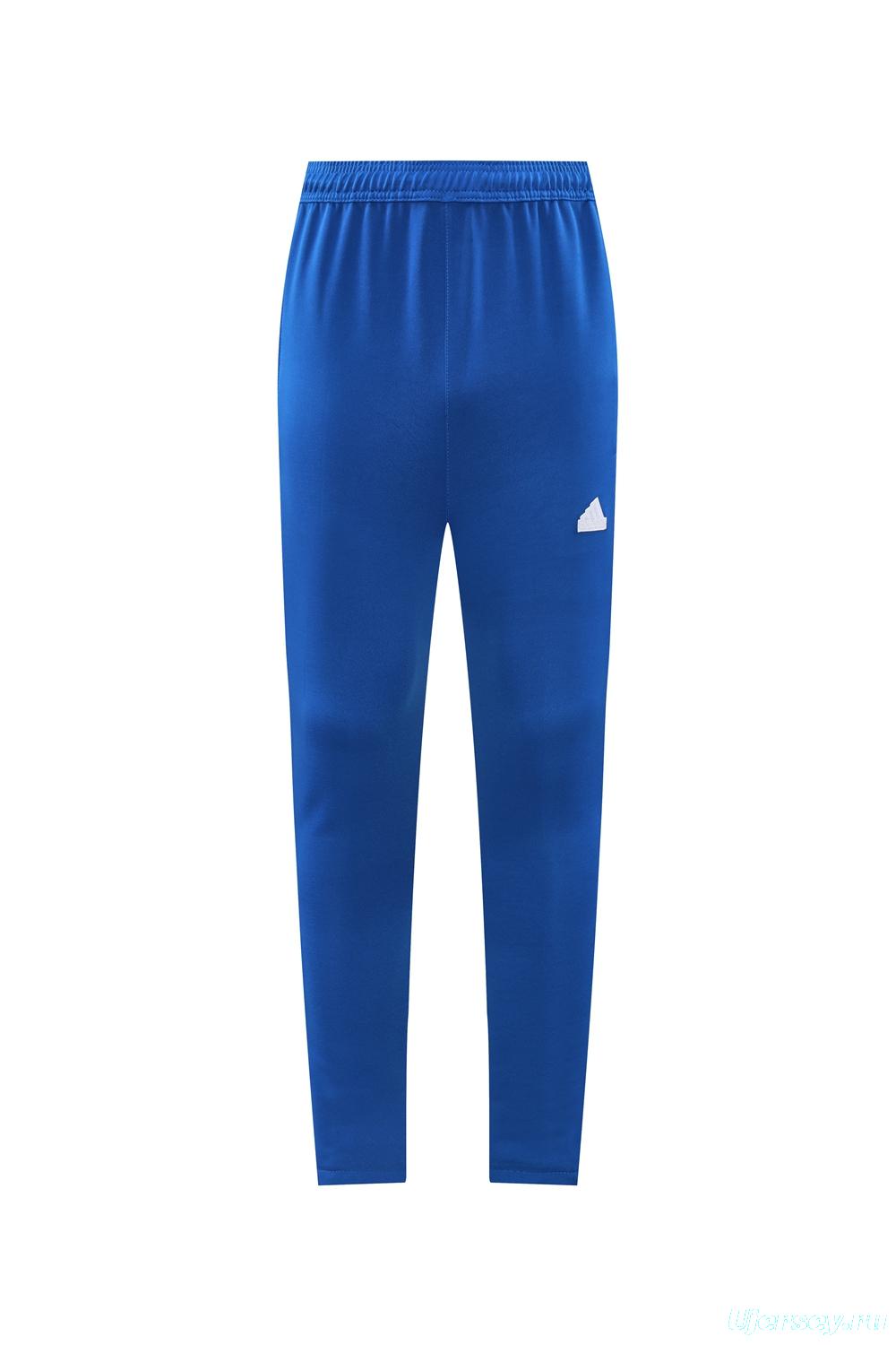 Kids 2024 Adidas Blue Full Zipper Jacket +Long Pants