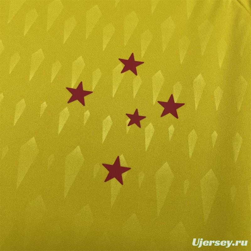 24/25 Cruzeiro Limited Edition Goalkeeper Yellow Jersey