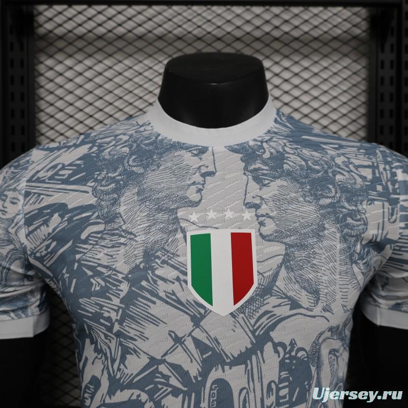 Player Version 2024 Italy Michelangelo White Special Training Jersey