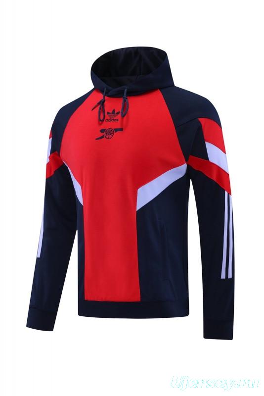 24/25 Arsenal Red/Navy Hoodie Jacket +Long Pants