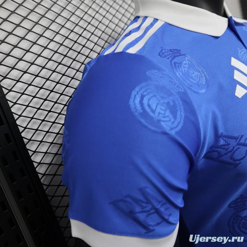 Player Version 24/25 Real Madrid Blue Pre-Match Jersey