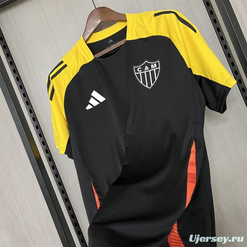 25/26 Atletico Mineiro Training Black/Yellow Jersey S-XXXXL