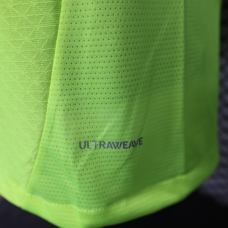 Player Version Borussia Dortmund 25/26 Neon Green Home Jersey with 1&1 Sponsor