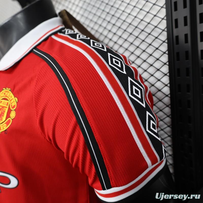 Player Version 98/99 Manchester United Home Jersey
