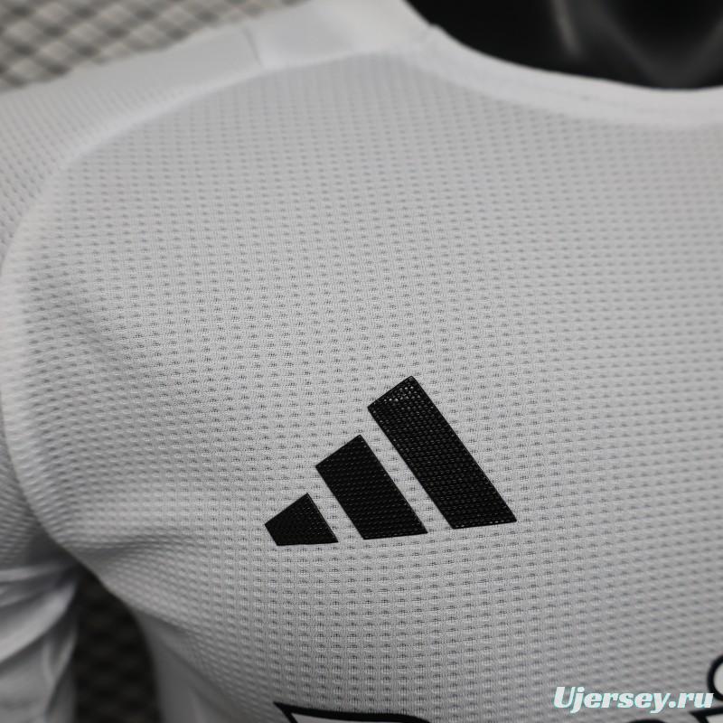 Player Version 25/26 Arsenal White with Emirates Sponsor Jersey