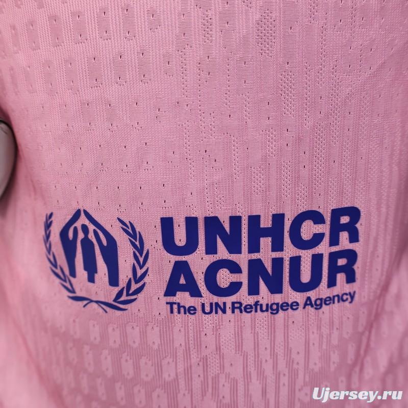 Player Version 25/26 FC Barcelona 125Th Anniversary Special Pink with Spotify Sponsor Jersey