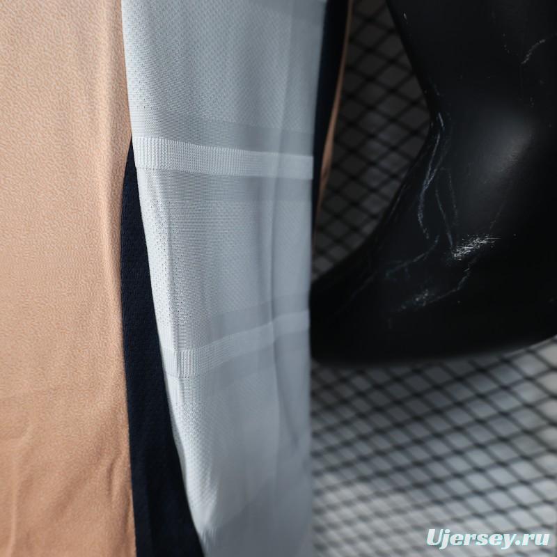 Player Version 2025 Spain Pre-Match White with Geometric Pattern Jersey