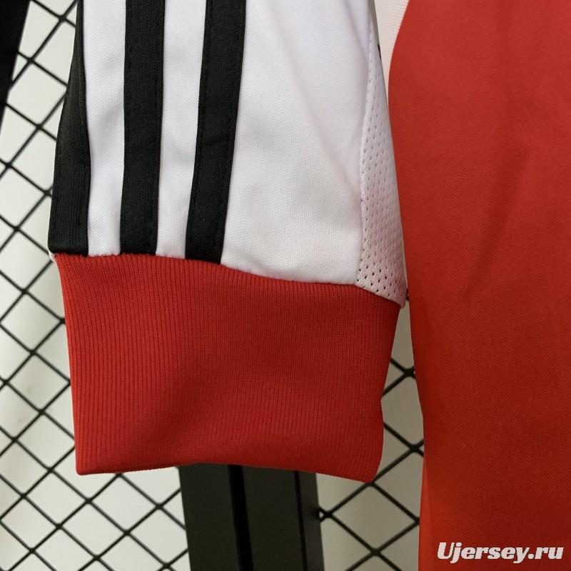 13/14 Retro Long Sleeve River Plate Home Jersey