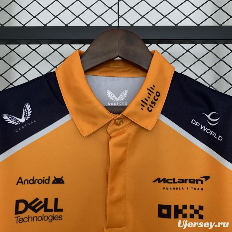 2025 Polo F1 Formula  Orange Mclaren  Jersey