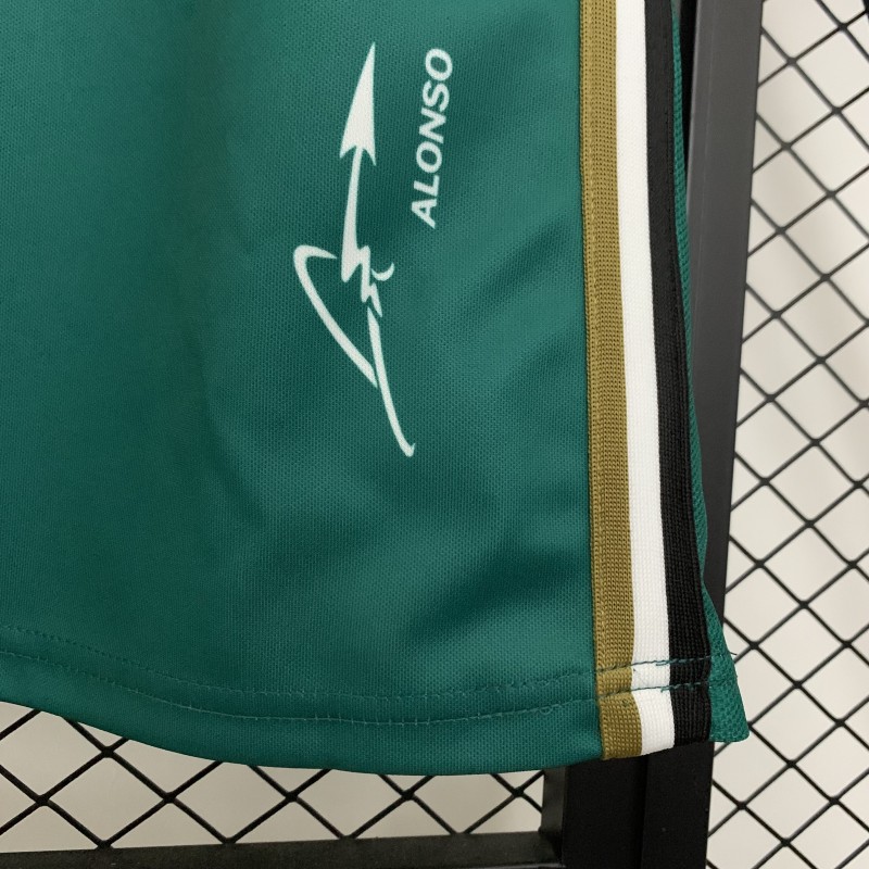 2025 F1 Formula Aston Martin Green ARAMCO #14 T-Shirt