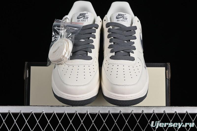 Nike Air Force 1'07 Low "Keep Fresh" Casual Sneakers in Dark Gray with Small Swoosh - BM2023-105