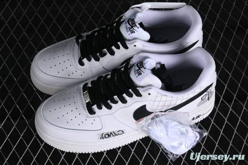 Nike Air Force 1 '07 Low Custom ID Graffiti Chemical Formula Casual Sneakers - AM0703-125