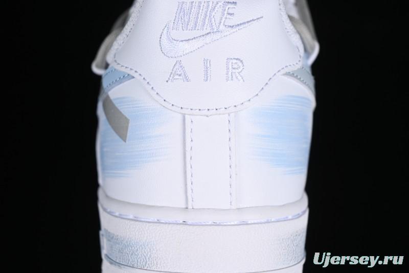 Nike Air Force 1 '07 Low Anime Theme Broken Swoosh Custom Spray Casual Sneakers - ZH0316-020