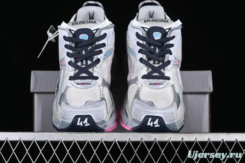 Balenciaga Runner Kith Four Color Retro Casual Sneakers - W3RMU9154