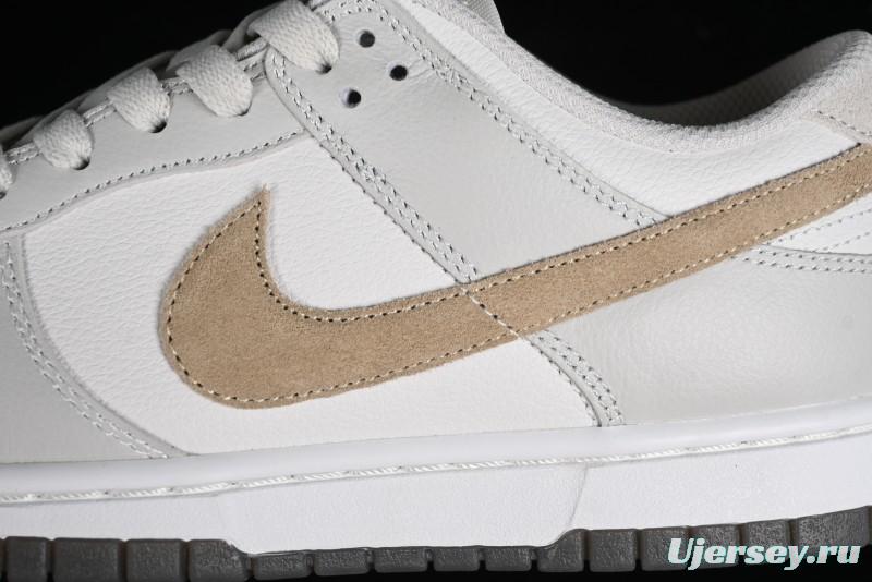 Nike Dunk Low SB Casual Sneakers in Light Grey/Khaki - FJ4188-001