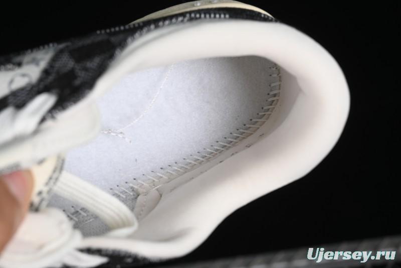 Nike SB Dunk Low LV Collaboration - Black Checkerboard Anniversary Custom Low-Top Casual Skate Shoes - XB3802-353