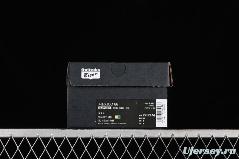 Onitsuka Tiger Mexico 66 Low-Top Leather Sneakers for Casual Running - 1183B511-200