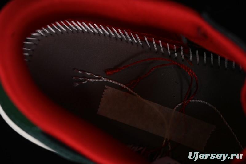 Nike Air Jordan 1 Low AJ1 Black Green Casual Sneakers - CZ0775-036