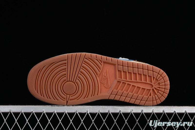 Nike Air Jordan 1 Low AJ1 Customized Low-Top Casual Sneakers - FZ5042-041