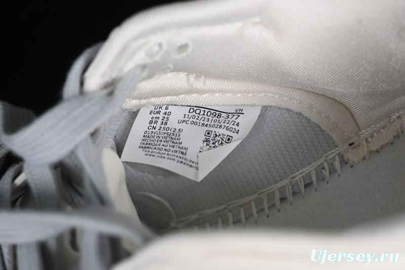 Stussy x Nike SB Dunk Low Retro Premium Sneakers in Off-White Light Grey Swoosh - DQ1098-377