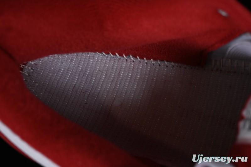 Nike Air Jordan 2/3 Retro Low Top Basketball Shoes in White and Red - FD0383-161