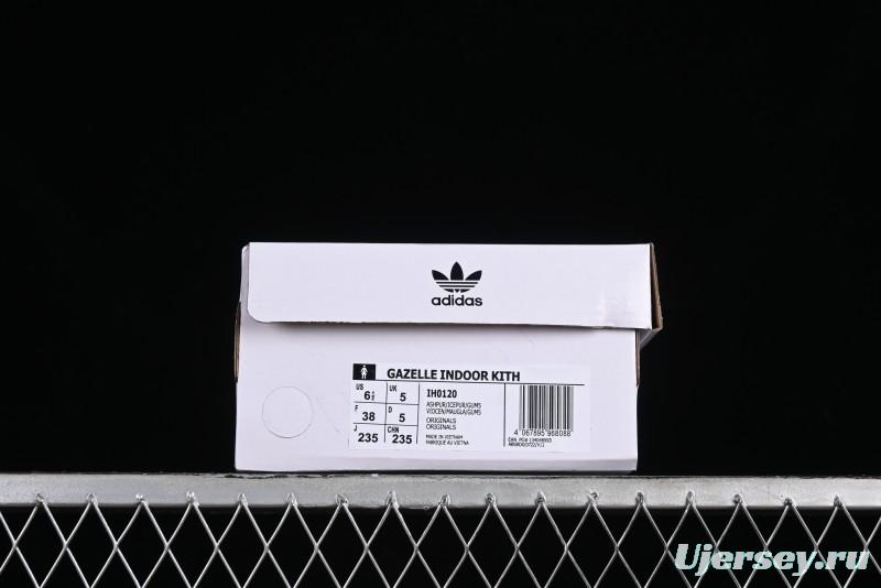 Adidas Originals Gazelle Indoor Kith Retro Casual Slip-Resistant Wear-Resistant Low-Top Sneakers - IH0120