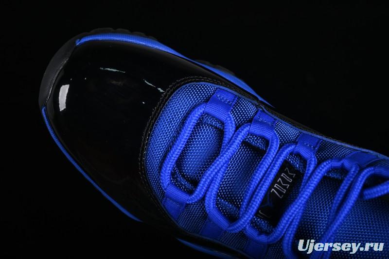 Nike Air Jordan 11 Retro High Top Basketball Shoes in Black and Blue - CT8012-400