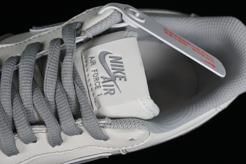 Balenciaga x Nike Air Force 1 '07 Low Triple Swoosh Beige Grey Casual Shoes - FR0538-091