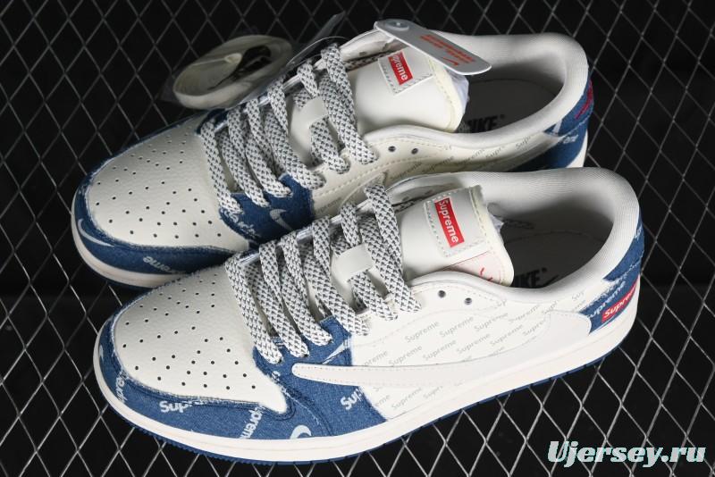 Nike Air Jordan 1 Low OG SP Travis Scott x Fragment Design Collaboration Sneakers - LJ5188-001