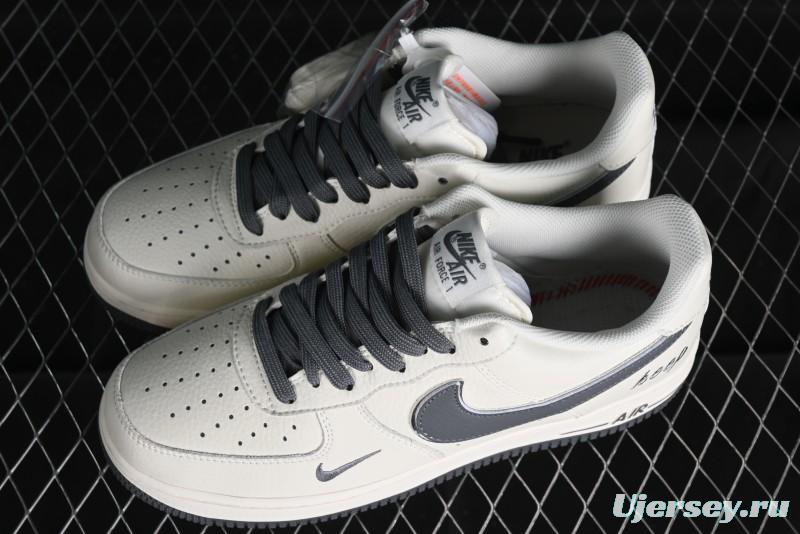 Nike Air Force 1'07 Low "Keep Fresh" Casual Sneakers in Dark Gray with Small Swoosh - BM2023-105