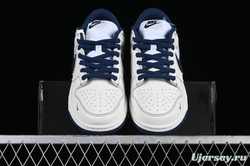 Nike Supreme x SB Dunk Low Collaboration Dark Blue Colorway Low-Top Casual Skate Shoes - RM2308-238