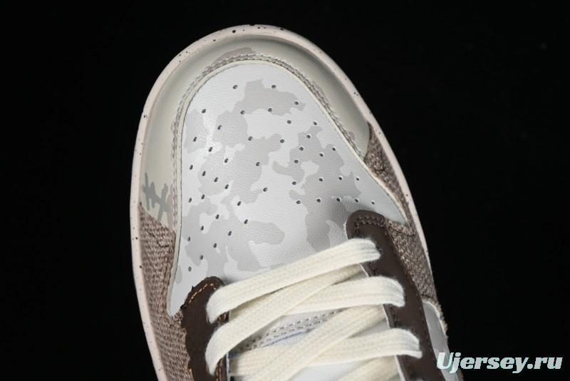 Nike SB Dunk Low Panda Prank Pioneer Knight Survival Beige Brown SB Strap Low Top Casual Skate Shoes - DD1391-400