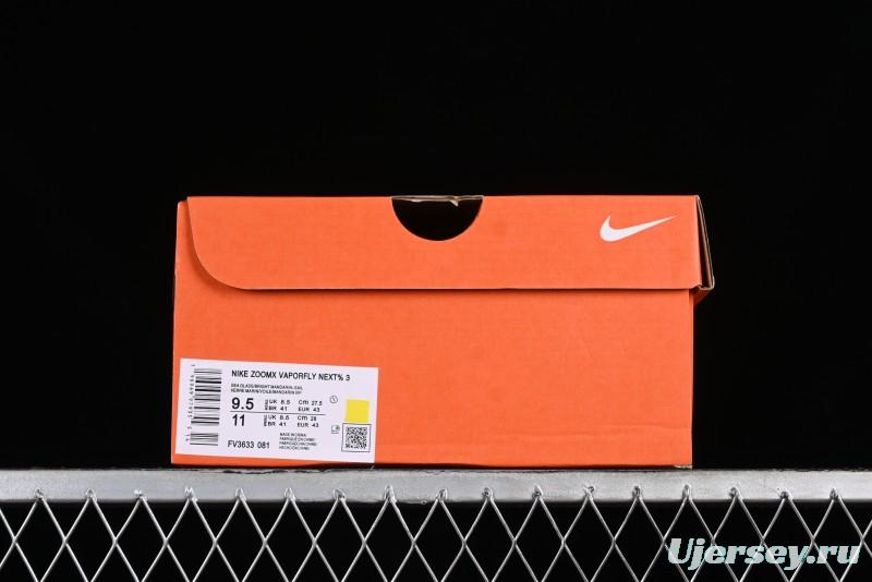 Nike ZoomX Vaporfly NEXT% 3 Marathon Series Foam Ultra-Lightweight Cushioned Running Shoes - FV3633-081