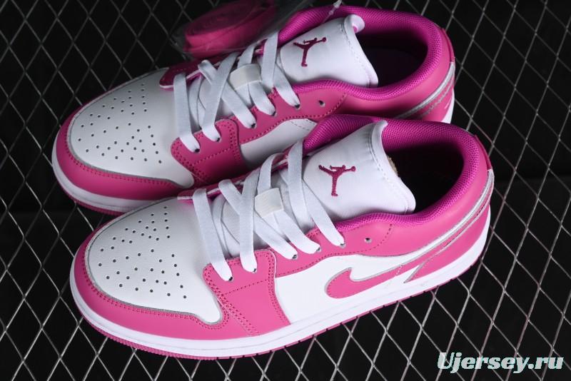 Nike Air Jordan 1 Low AJ1 Rose Pink Low-Top Casual Lifestyle Sneakers - FV8486-600